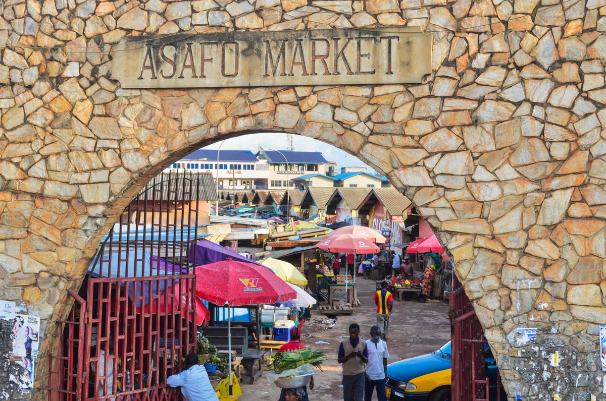 Asafo Market (Entrance), Kumasi, Ghana, 2013