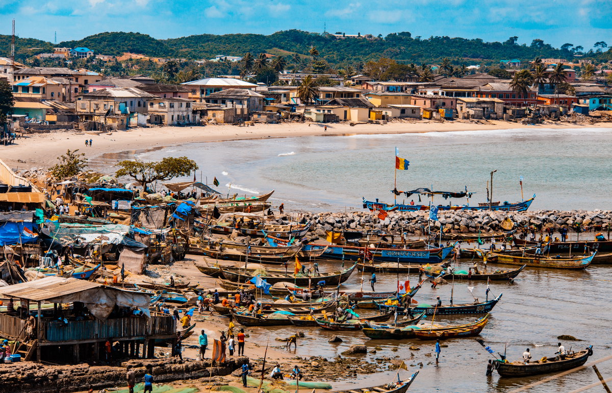 Fishing Day at shores of Elmina, Elmina, Ghana, 2018