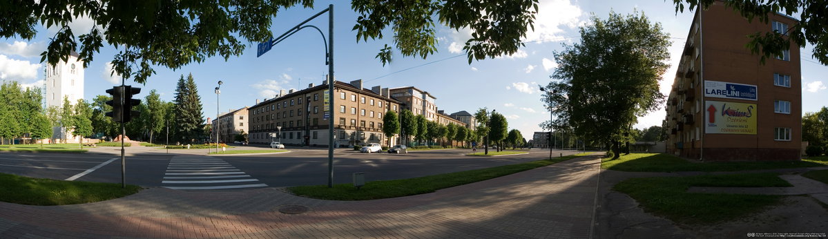 Akademijas, Liela and Uzvaras street crossing. Central square - Igors Jefimovs, Jelgava, Latvia, 2010