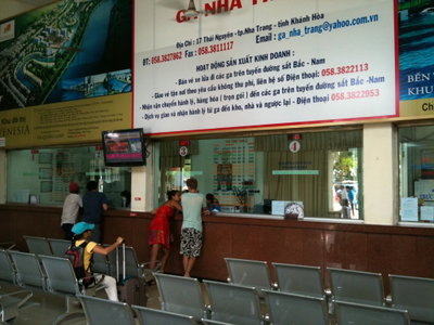 Ga Nha Trang booking counter, Nha Trang, 2011