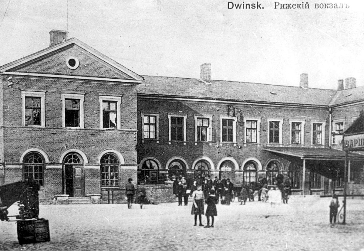 Riga Station in Daugavpils, Daugavpils, Latvia, 1917