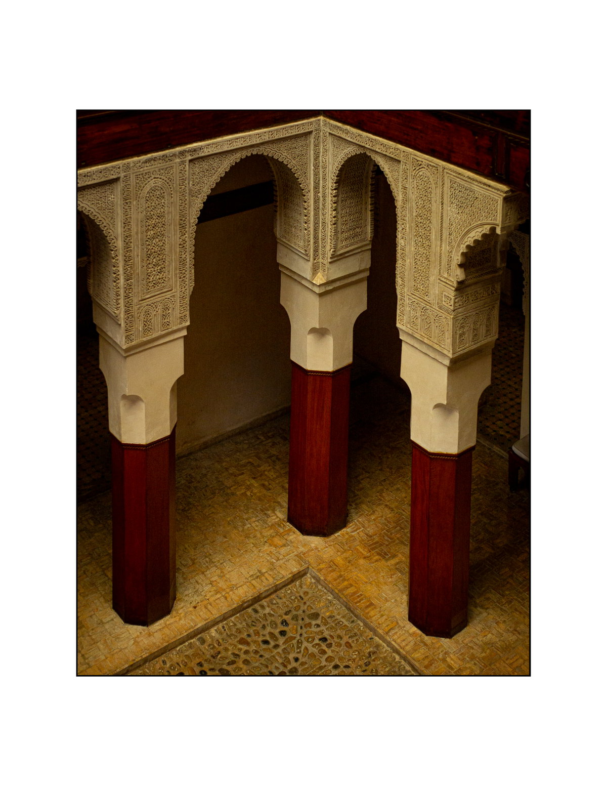 Red columns, Fes, Morocco, 2020