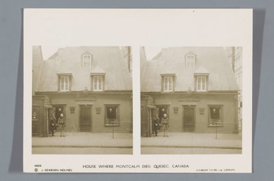 EU: House where Montcalm died, Quebec, Canada (1920), Quebec City, 1920