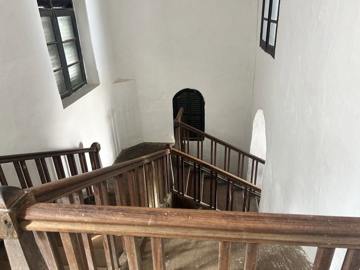 Staircase to the Governor's bedroom at Elmina, Elmina, Ghana, 2025