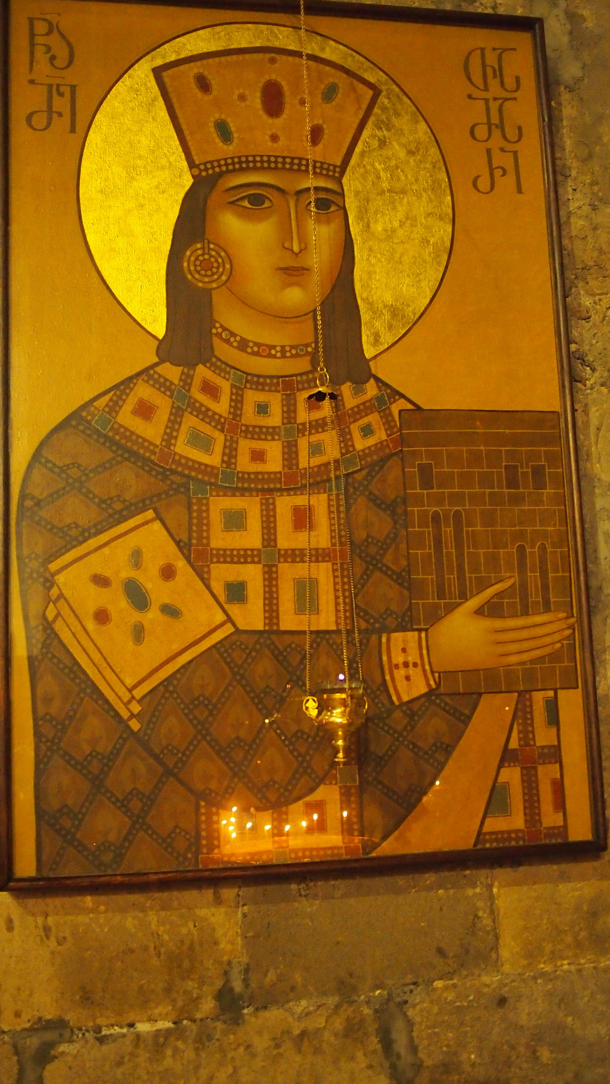 Tamar icon, Mtskheta, Georgia, 2015