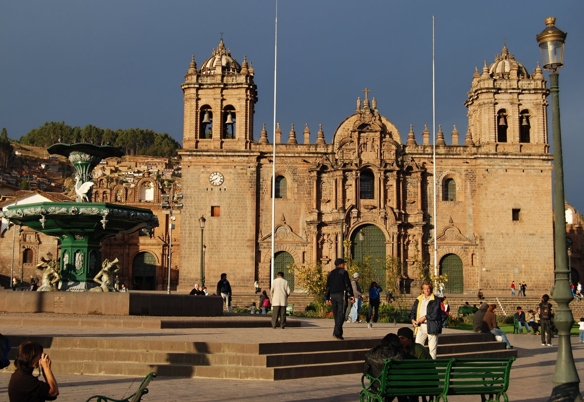 Cusco - katedrála - La Compaňia de Jesus, Plaza de Armas, Cusco, Peru, 2008