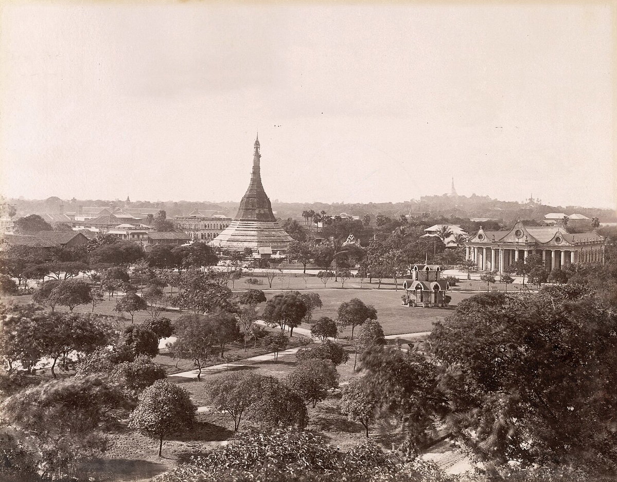 Fytche Square, Rangoon, Yangon, Myanmar, 1895