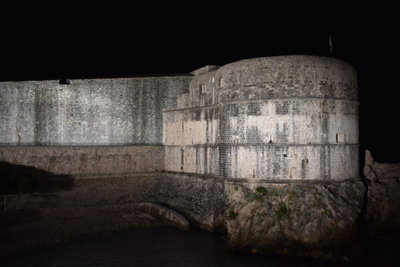 Castle Against Night Sky, Dubrovnik, 2017