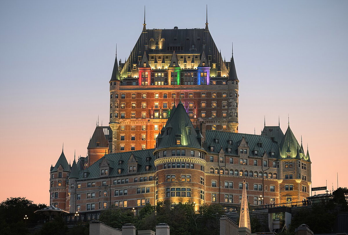 Château Frontenac at night, Quebec City, Canada 2, Quebec City, Canada, 2022