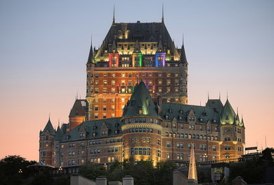 Château Frontenac at night, Quebec City, Canada 2, Quebec City, 2022