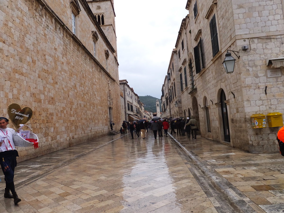 Stradun 大街, Dubrovnik, Croatia, 2016