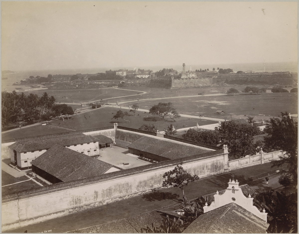 Uitzicht over Galle, Galle, Sri Lanka, 1905