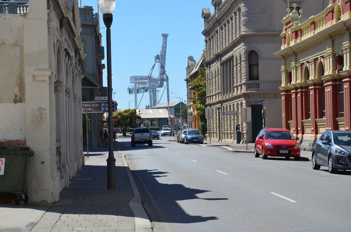 Cliff Street from the south, Fremantle, Australia, 2017