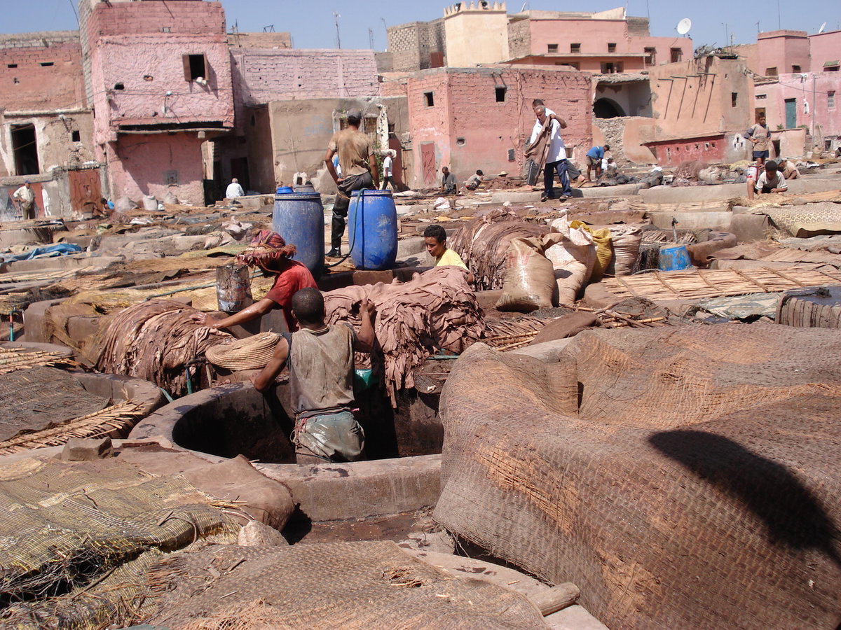 Marrakech tanneries, Marrakech, Morocco, 2006