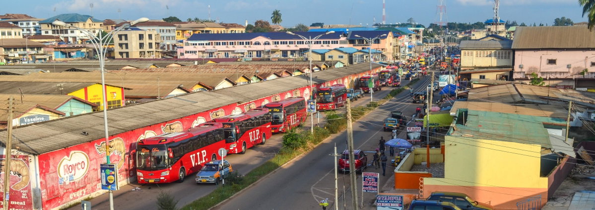 Kumasi – Bus Rapid Transit (V.I.P Bus Service) Bus Rapid Transit System – Panorama, Kumasi, Ghana, 2013
