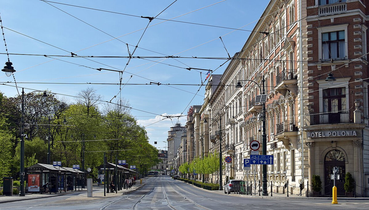 Basztowa street (view from E), Kraków, Poland, Kraków, Poland, 2020