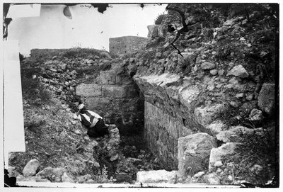 EU: The wall of a rock tomb, Paphos, Cyprus (1878), Paphos, 1878
