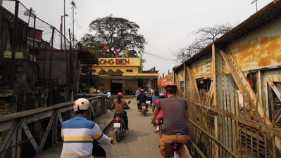 End of Long Bien Bridge, Urban Discovery Tour, Hanoi, Hanoi, 2012