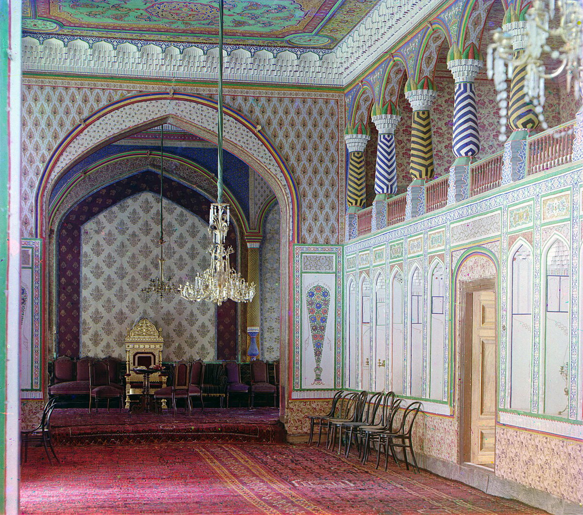 В загороднем дворце эмира бухарского, Бухара, Bukhara, Uzbekistan, 1905