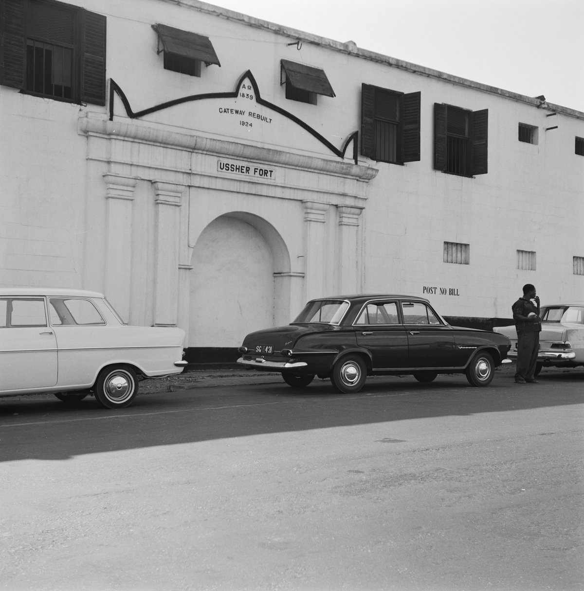 EU: Ussher Fort, voormalige toegang (1966), Accra, Ghana, 1966