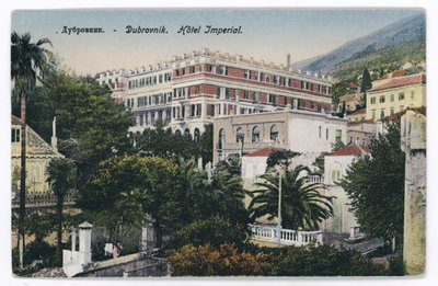 City walls and tall ship, Dubrovnik — photos through time