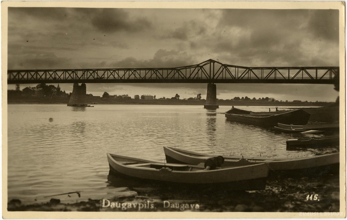 EU: Vienības tilts. Daugavpils (1938) [3212], Daugavpils, Latvia, 1938