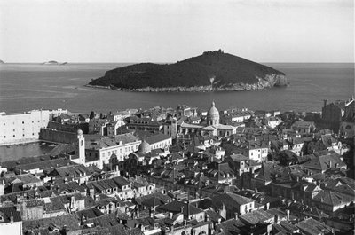EU: Travel photos Croatia. Dubrovnik. Old Town with St. Blaise Cathedral (1939), Dubrovnik, 1939