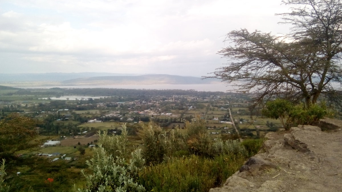 Lake Nakuru as seen from Mlima Ugali Nakuru, Nakuru, Kenya, 2020
