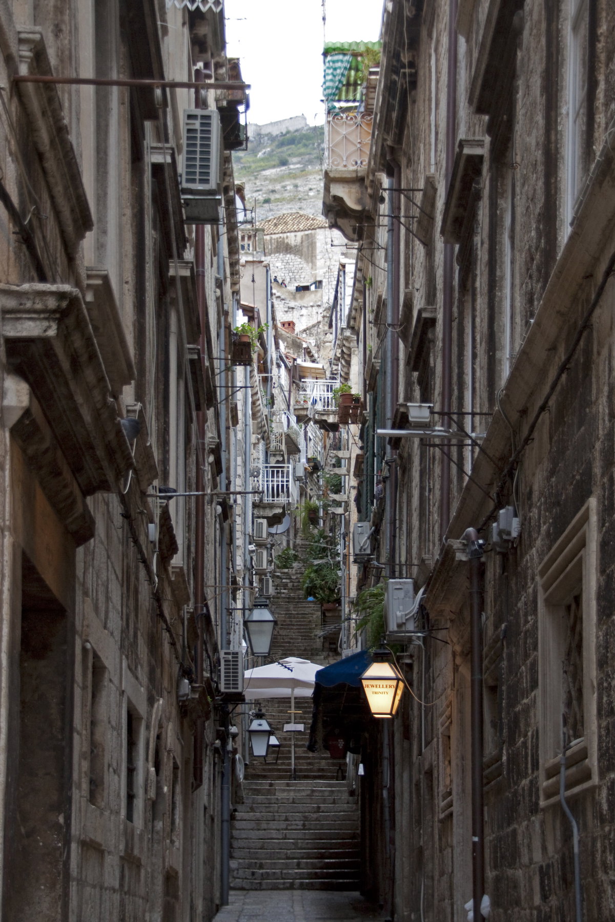 Side street Old Town Dubrovnik, Dubrovnik, Croatia, 2009