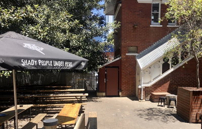 Pica bar outdoor area, Perth, 2020