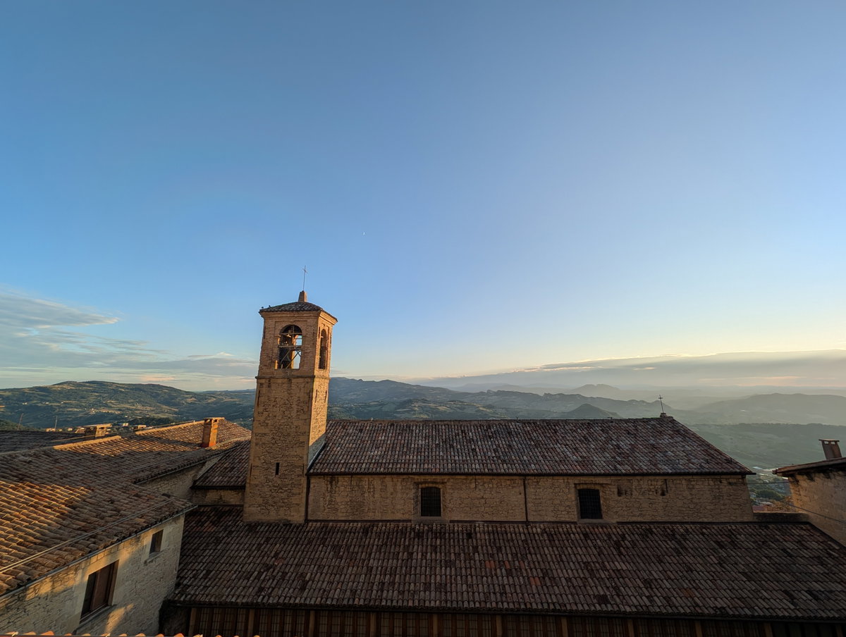 San Francesco (San Marino) viewed from above, City of San Marino, San Marino, 2025