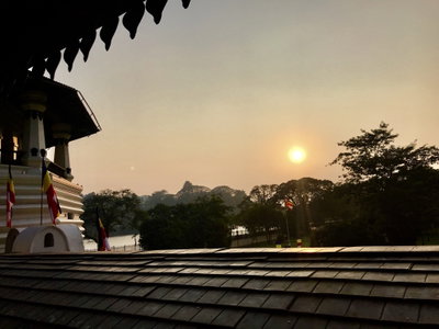 Evening sky at temple of tooth Kandy, Kandy, 2018