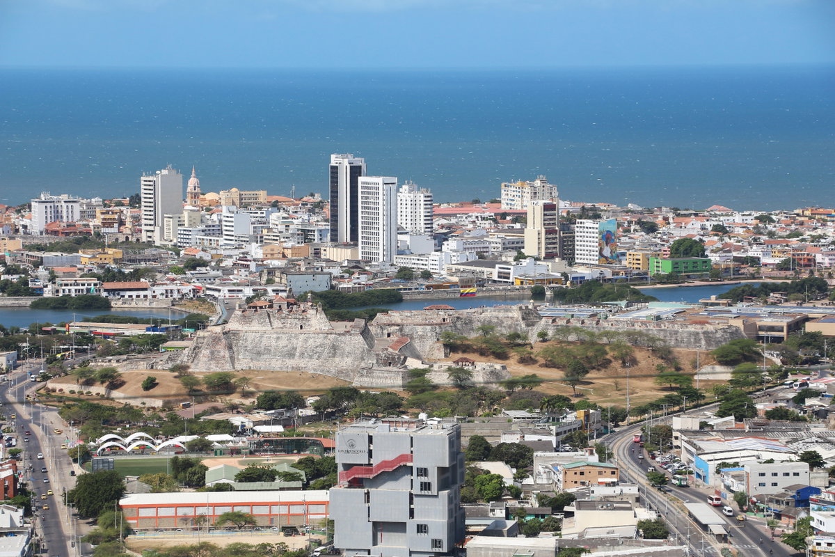 View of Cartagena from Convento de Santa Cruz de la Popa 02, Cartagena, Colombia, 2020