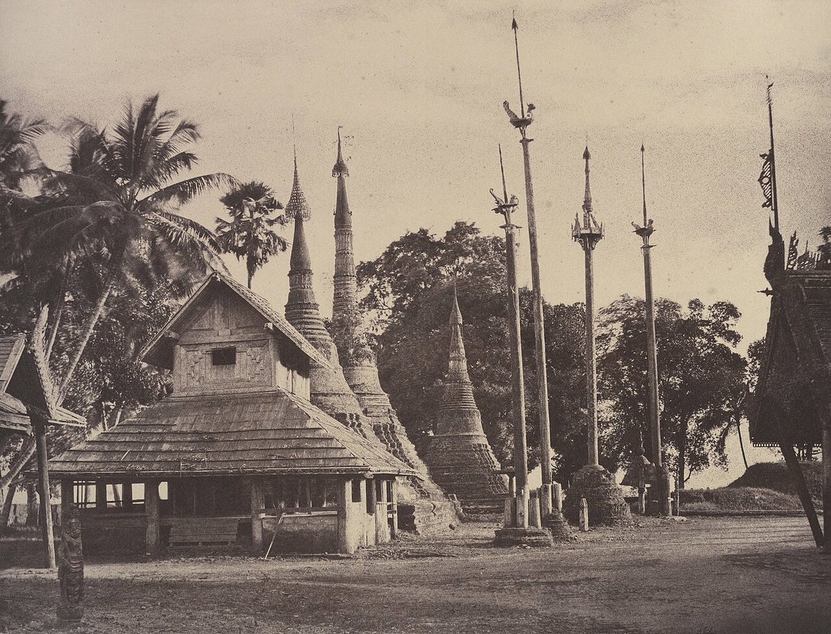 Rangoon- Henzas on the East Side of the Shwe Dagon Pagoda MET, Yangon, Myanmar, 1855