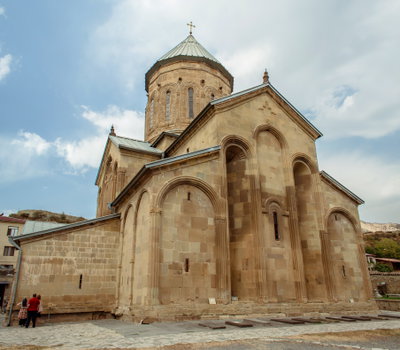 Mccheta, Klasztor Samtawro. Panorama, Mtskheta, 2017