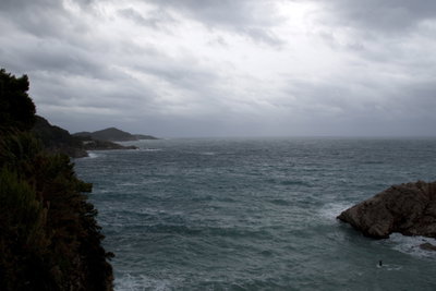 View from our room - morning day, Dubrovnik, 2009