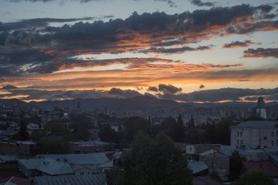 View of Tbilisi from Chaisubani street, Tbilisi — photos through time