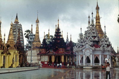 Shwedagon Pagoda in 1976, Yangon, 1976