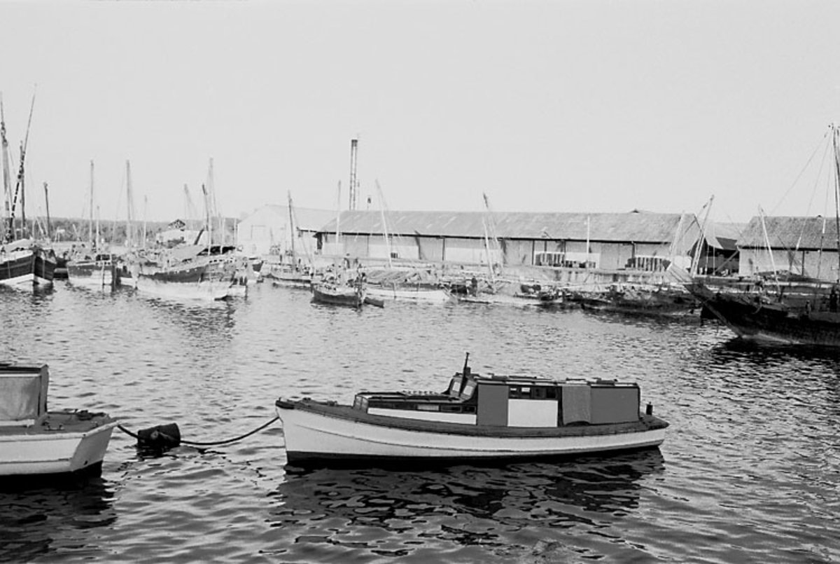 EU: Afrikaresa, Zanzibar - harbour with launches (1961), Zanzibar City, Tanzania, 1961