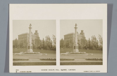 EU: Where Wolfe fell, Quebec, Canada (1920), Quebec City, 1920