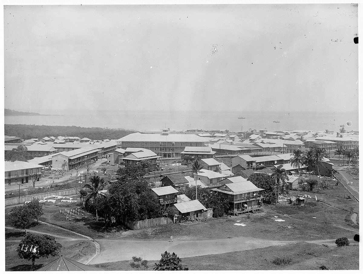 EU: Panama-Stadt. Stadtteilansicht vom Hotel Tivoli (1915), Panama City, Panama, 1915