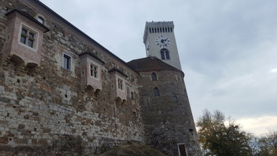 Cloudy Saturday ride to the castle, Ljubljana, 2017