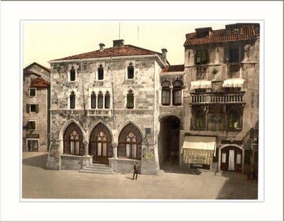 The Communal Palace on the Pjaca, Spalato, Split, 1895