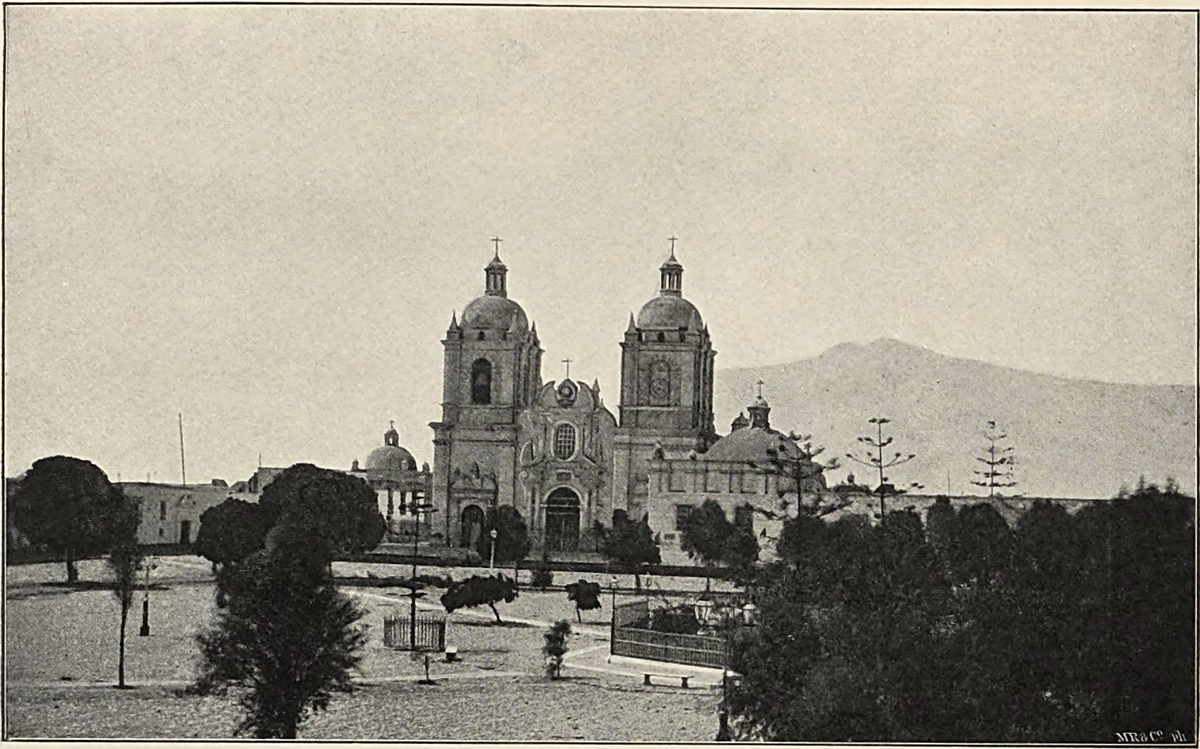 Middendorf - Hauptplatz und Kathedrale in Trujillo. (S. 358), Trujillo, Peru, 1894