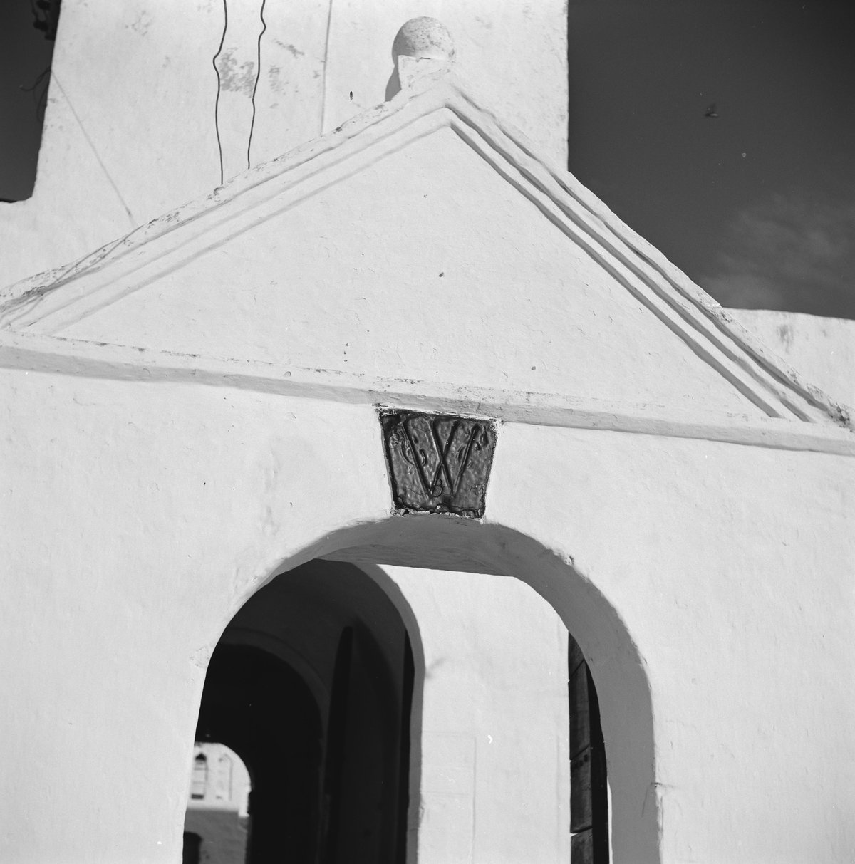 EU: Fort St. Jago, Coenraadsburch, detail voorpoort (1966), Elmina, Ghana, 1966