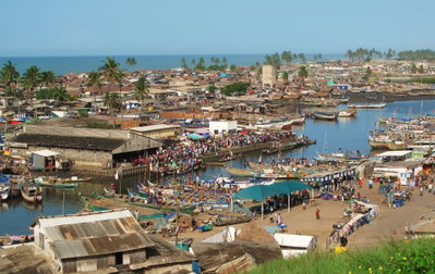Benya River in Elmina, Elmina, 2009