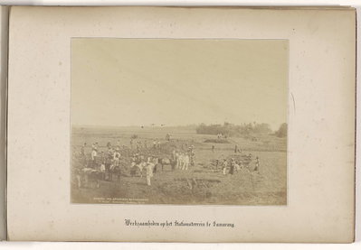 EU: Werkzaamheeden op het Stationsterrein te Semarang (1865), Semarang, 1865