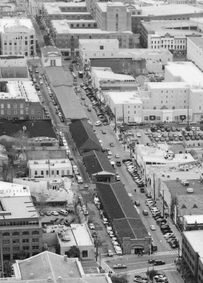 Aerial View, Looking Northwest Along Market Street, Charleston, SC - cropped, Charleston, 2012