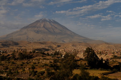 ARE - El Misti volcano above Arequipa, Peru, Arequipa, 2013