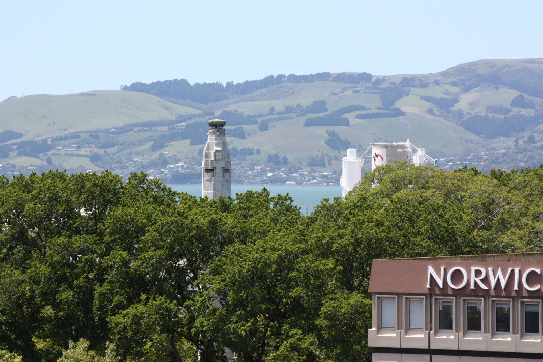 View from hotel, Dunedin, Dunedin, New Zealand, 2009